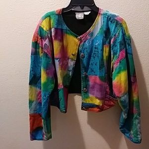 2 of Us multi color jacket size small
